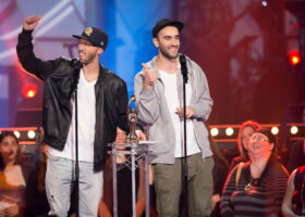 ADISQ 2015 : le premier gala - Eman X Vlopper gagnants du Félix de l'Album - Hip Hop (crédit photo : Jean-François Leblanc)