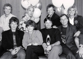 Serge Thériault, Yvon Deschamps, André-Philippe Gagnon, Dominique Michel, Claude Meunier, Denise Filiatrault, Jean-Guy Moreau, Jean-Pierre Ferland