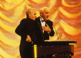 Charles Aznavour et Yvon Deschamps