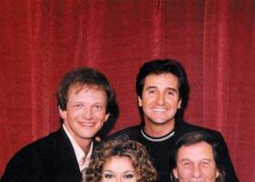 André-Philippe Gagnon, René Simard, Céline Dion et Jean-Pierre Ferland