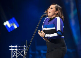 GALA DE L'ADISQ 2015 : Ariane Moffatt gagnante des Félix Album pop et Interprète féminine de l'année ( crédit photo : Jean-François Leblanc)