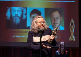 Gala de l'Industrie - Scripteur de spectacle de l'année : François Bellefeuille, Olivier Thivierge et Simon Cohen pour Le plus fort au monde de François Bellefeuille